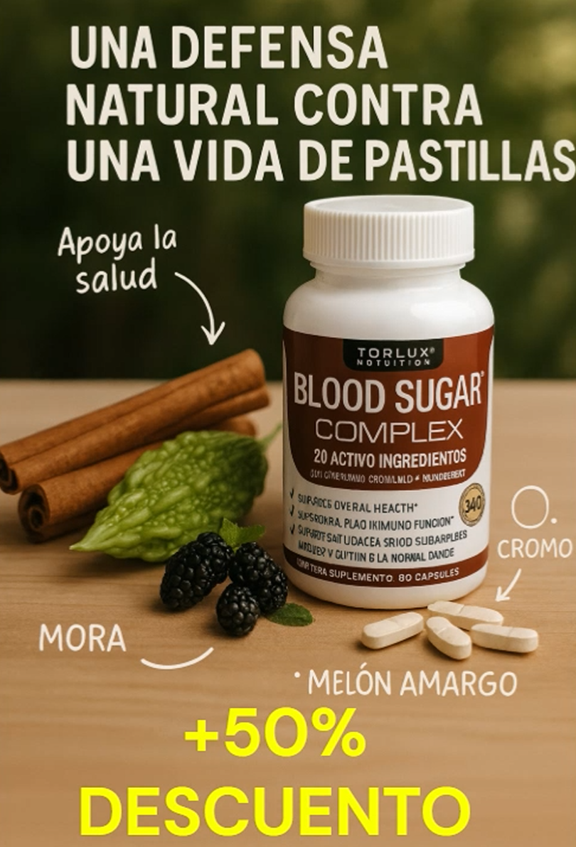 OFERTA ESPECIAL BLOOD SUGAR COMPLEX MEJOR REGULADOR DE GLUCOSA 60 CAP