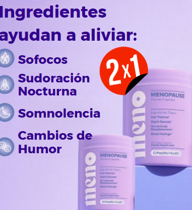 2X1 MENO SUPLEMENTO NATURAL MENOPAUSIA 6O CAPSULAS EN CADA BOTELLA