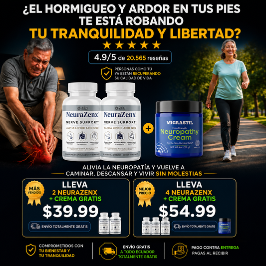 NeuraZenx: Alivia el hormigueo y recupera la sensibilidad en tus pies