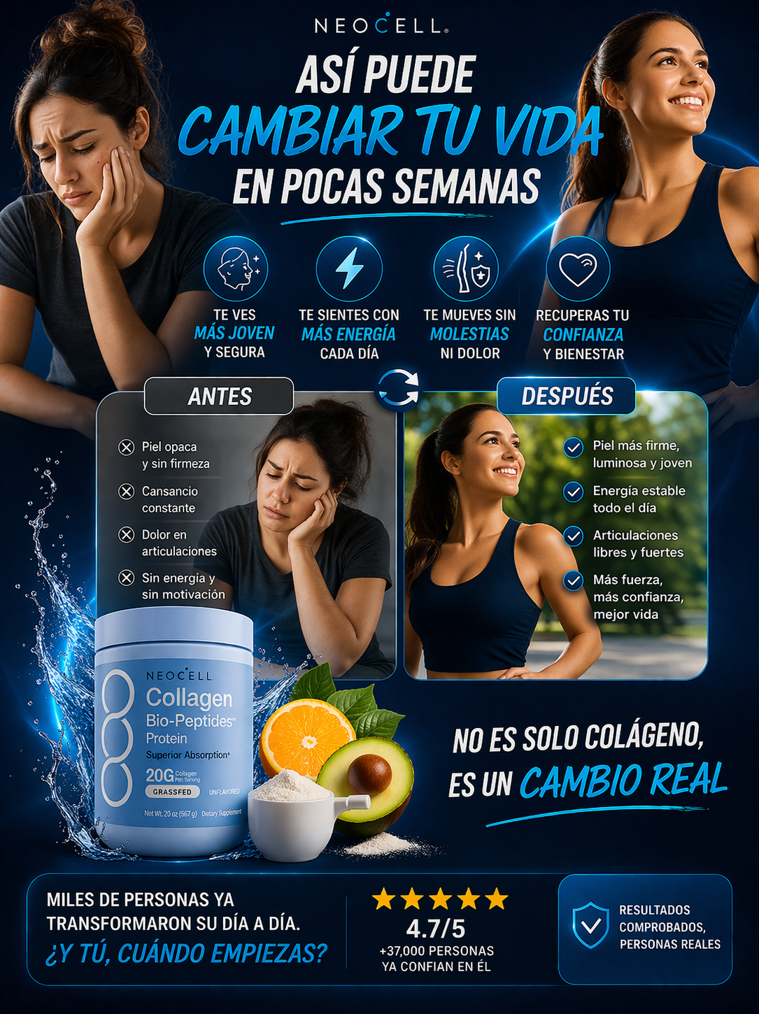 NEOCELL® COLLAGEN BIOPEPTIDES 567G HIDROLIZADO