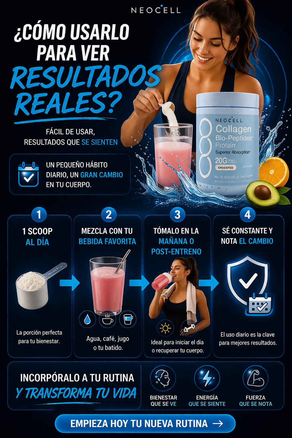 NEOCELL® COLLAGEN BIOPEPTIDES 567G HIDROLIZADO