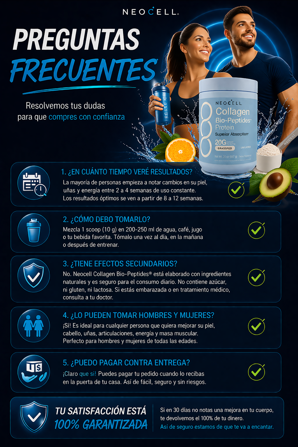 NEOCELL® COLLAGEN BIOPEPTIDES 567G HIDROLIZADO