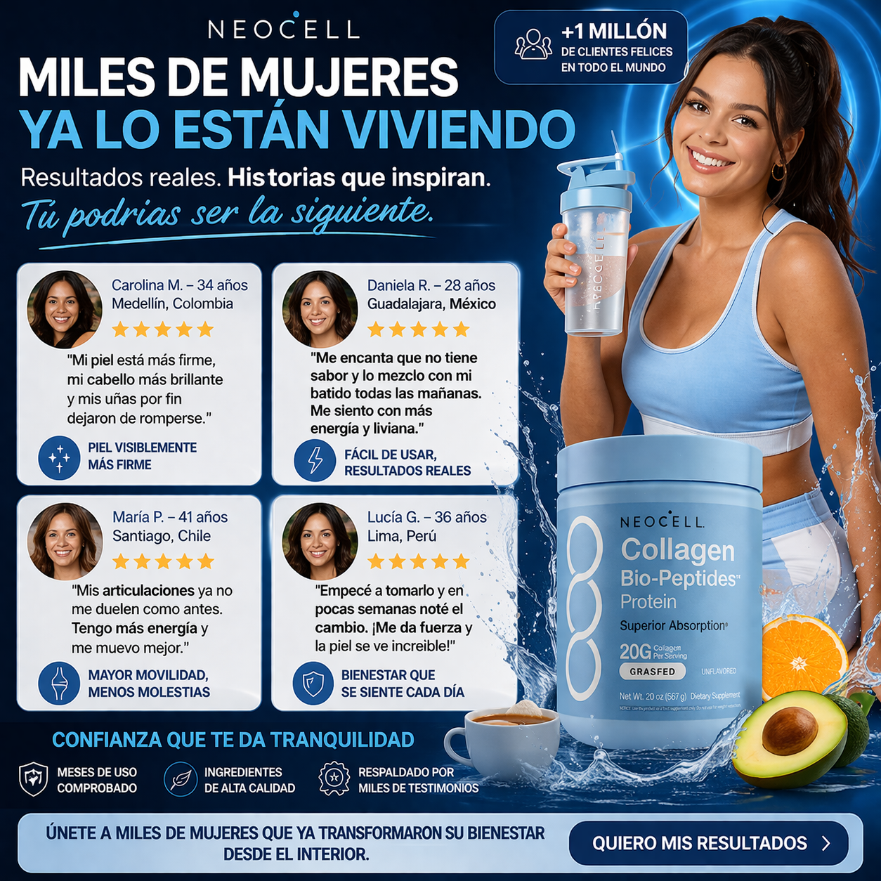 NEOCELL® COLLAGEN BIOPEPTIDES 567G HIDROLIZADO