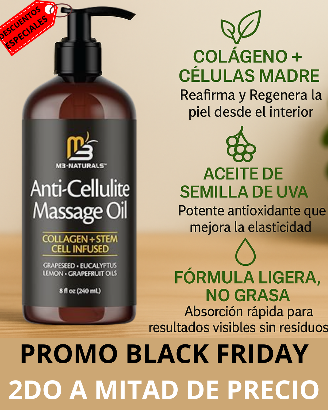 NATURALS CELLULITE MASSAGE OIL ™ ORIGINAL