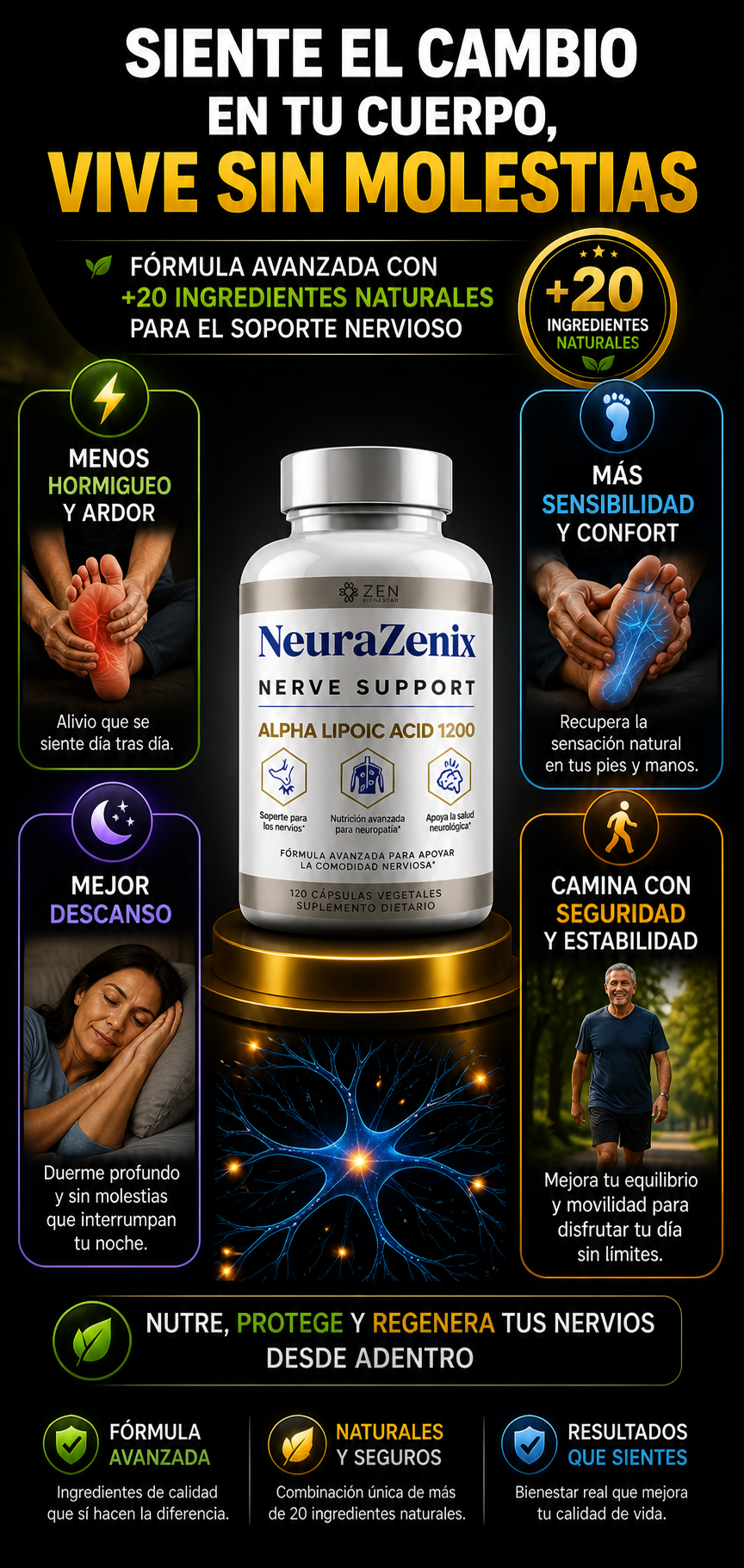 NeuraZenx: Alivia el hormigueo y recupera la sensibilidad en tus pies