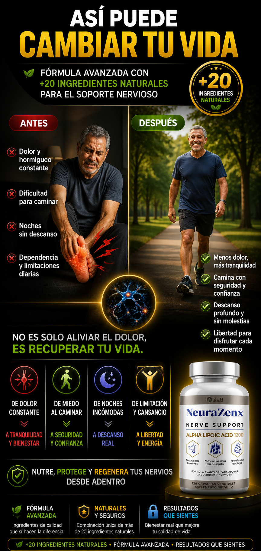 NeuraZenx: Alivia el hormigueo y recupera la sensibilidad en tus pies